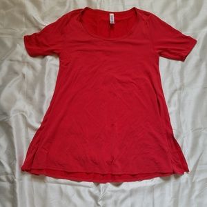 Lularoe xxs solid red perfect tee